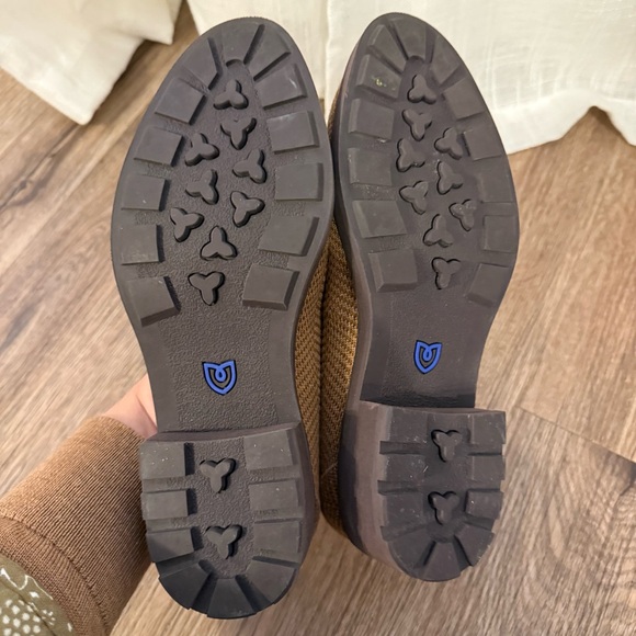 Rothy’s The Lug Loafer Teak Herringbone Women’s 6 Chunky Preppy Merino Wool Shoe - Picture 7 of 9